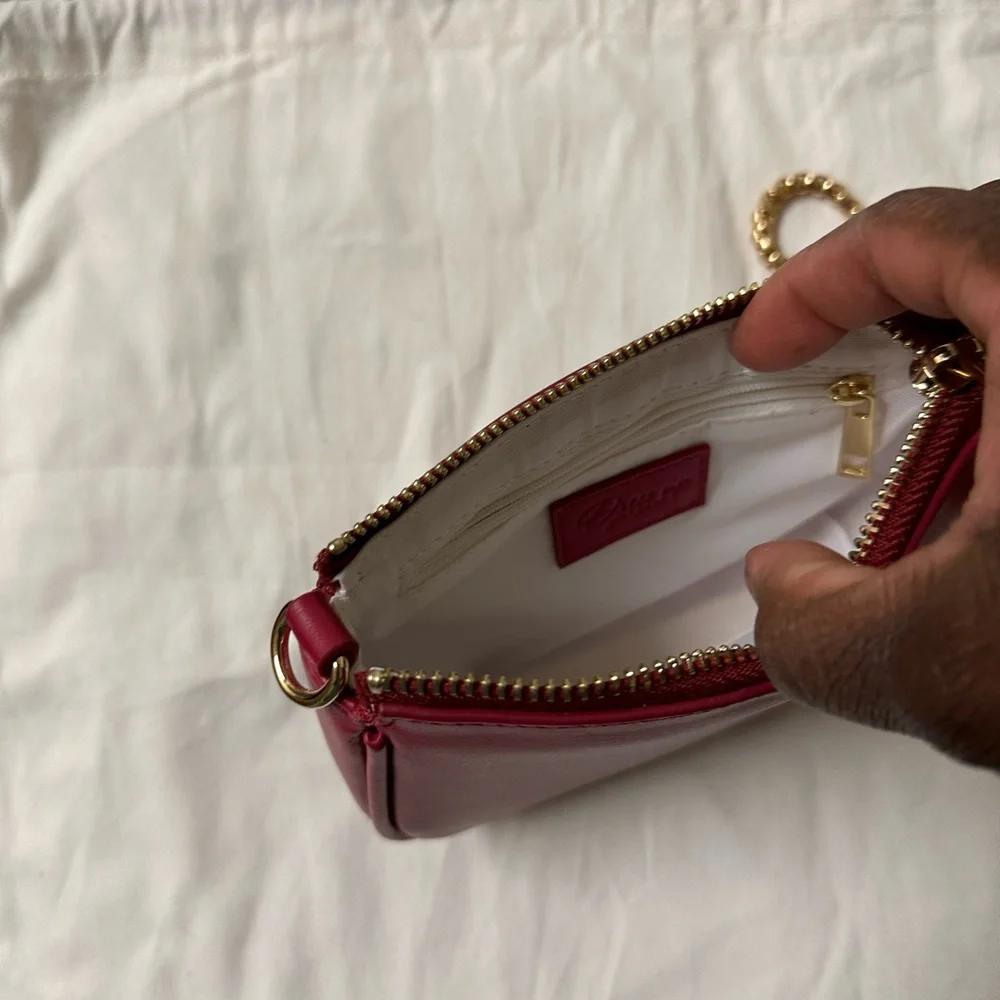 NWOT Authentic Dress Up My Purse wristlet/pouch in hot pink - Picture 3 of 9